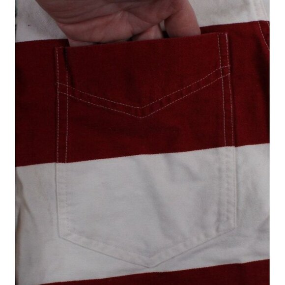 Patriotic American Flag Mens Short Sleeve Button-Up Shirt By Quizz Again & Co. S - Picture 2 of 7